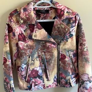 COPY - Zara Floral Suede Jacket